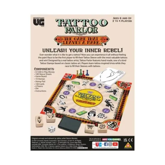 University Games Tattoo Parlor - The Game that Leaves a Mark image {2}