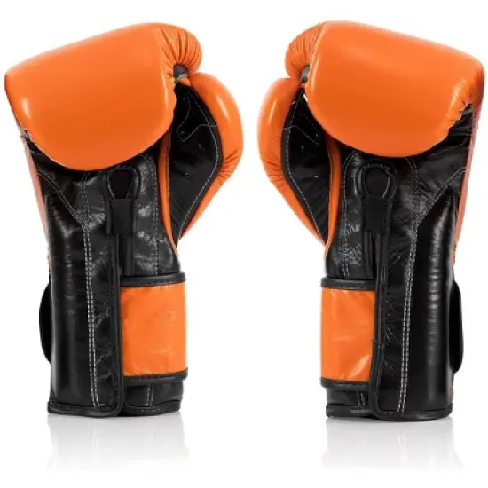 Fairtex BGV9 Mexican Style Orange Black Muay Thai Boxing Glove - Heavy Hitter image {1}