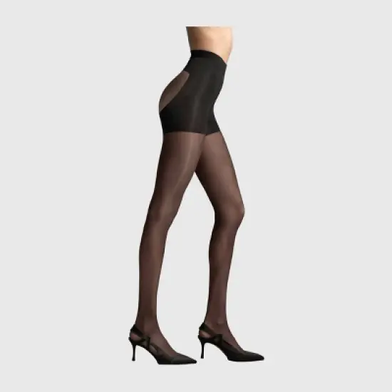 L'eggs Women's 20 Denier 360 Contour Sheer Tights - Black image {3}