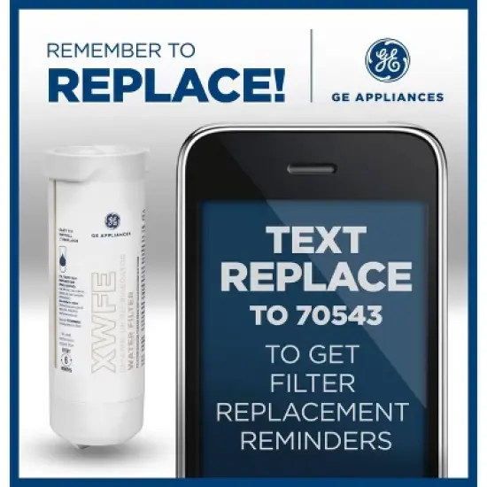 GE Appliances XWFE Replacement Refrigerator Water Filter: Filters Pharmaceuticals, Atrazine, Mercury, Lead, Pesticides image {4}