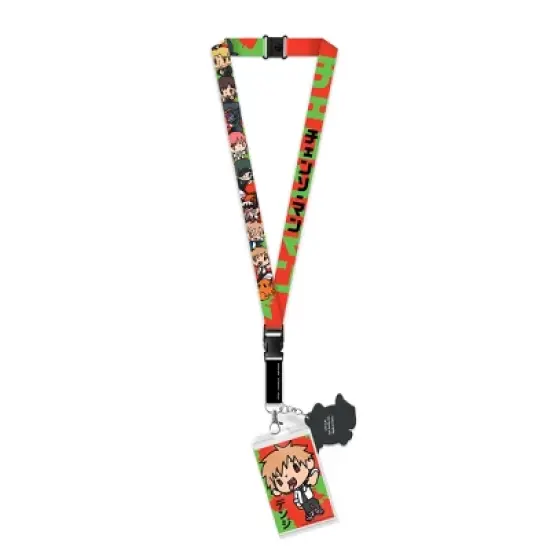 Chainsaw Man Keychain Manga Anime ID Badge Holder Lanyard w/ Rubber Pendant image {4}