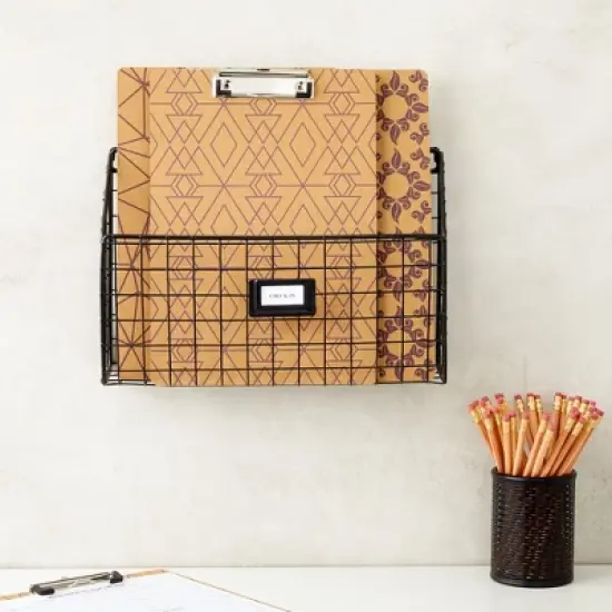 Juvale 8 Pack Cute Clipboards with Low Profile Clips, Wooden Clip Boards 8.5x11 for Office, School, Home, 4 Assorted Patterns image {2}