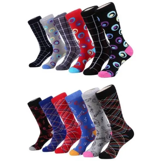Mio Marino - Men's Retro Collection Dress Socks 12 Pack image {8}