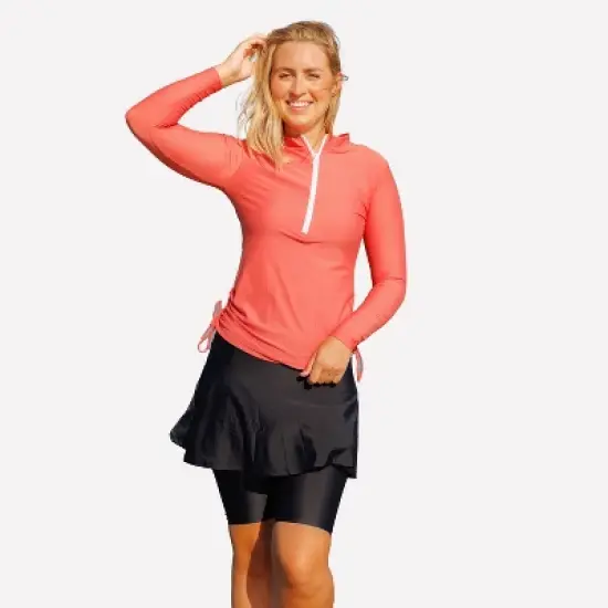 Calypsa Half-Zip Nora Swim Top image {4}