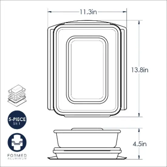 Nordic Ware Naturals&reg; 5 Piece Baking Set image {1}