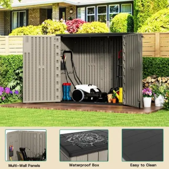 Yardgrace Weather Resistant Multi Size Outdoor Storage Shed image {12}