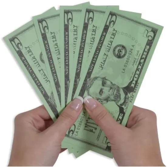 Learning Advantage Five Dollar Play Bills, Set of 100 image {2}