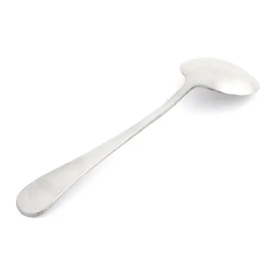 Unique Bargains Home Restaurant Stainless Steel Round Head Soup Spoon 6.1'' Long Silver Tone 1 Pc image {2}
