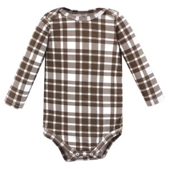 Hudson Baby Infant Boy Cotton Long-Sleeve Bodysuits, Boy Magical Woodland image {4}