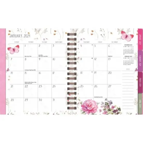 Lang 2024 Weekly/Monthly Planner 8.5"x9.5" Plan-It Watercolor Wonder image {1}