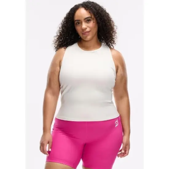 Peloton Women's Cadent Slim Racerback Tank, Pearl image {4}