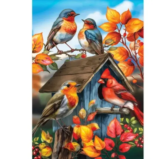 Briarwood Lane Fall Double Sided Garden Flag 12x18 For Outdoor Fall Birds For Fall Garden Flag Flags For Outside image {4}