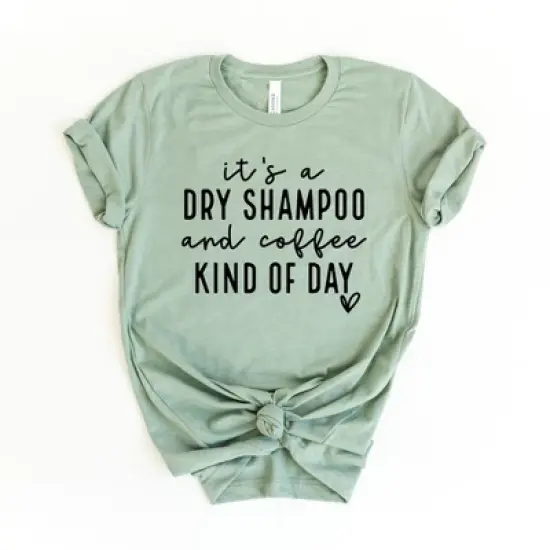 Simply Sage Market Women's Dry Shampoo And Coffee Short Sleeve Graphic Tee image {5}