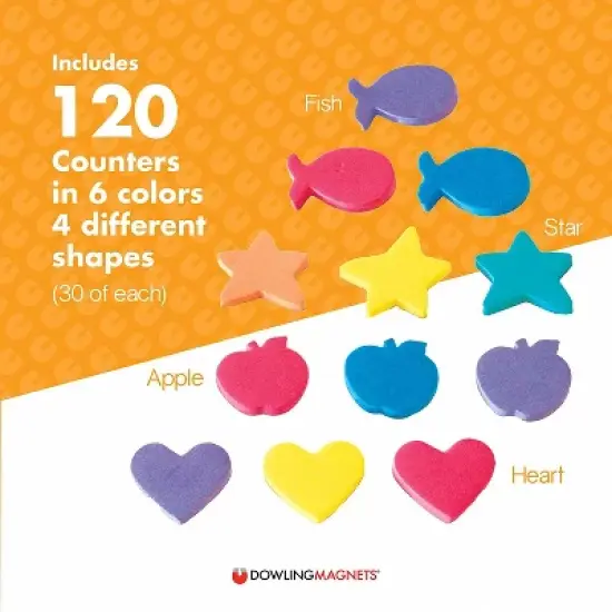 Dowling Magnets Foam Fun! Magnet Counters, Set of 120 image {2}