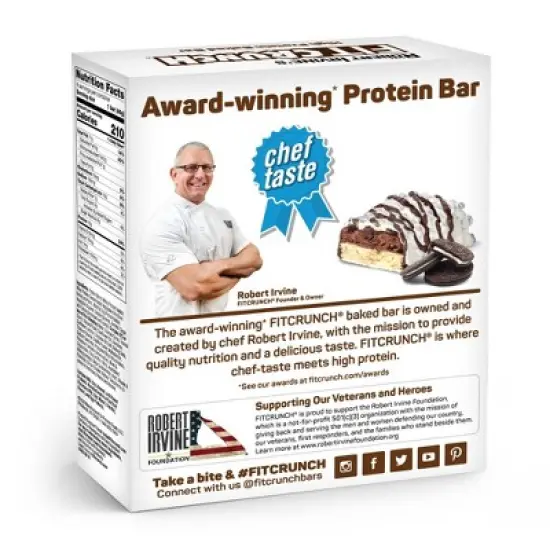 FITCRUNCH Milk & Cookies Protein Bar image {3}