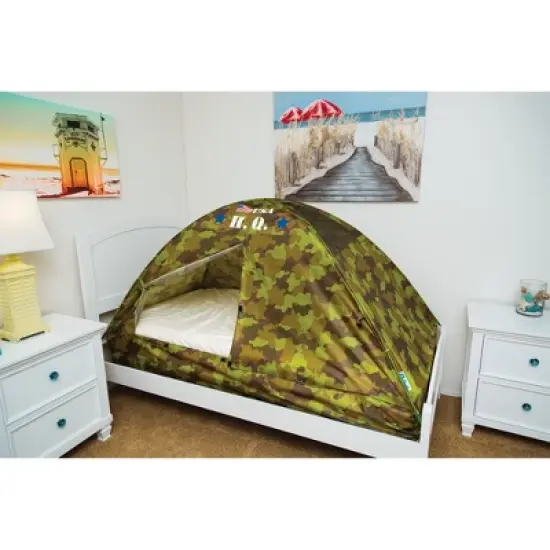 Pacific Play Tents Kids H.Q. Bed Tent - Twin Size image {2}