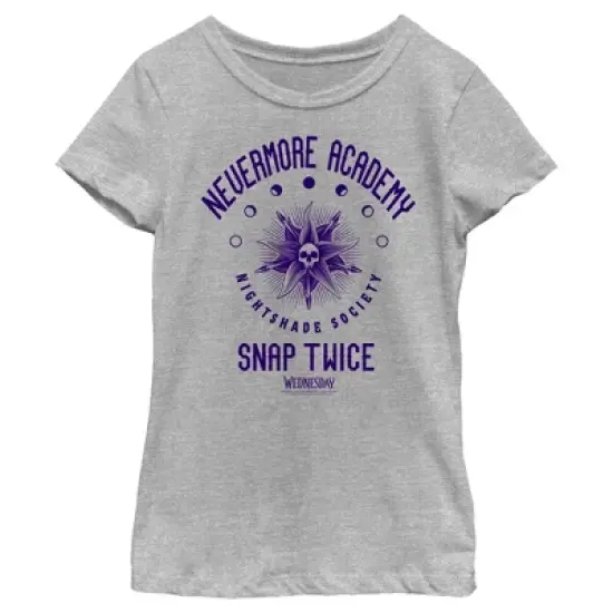 Girl's Wednesday Nevermore Academy Nightshade Society T-Shirt image {4}