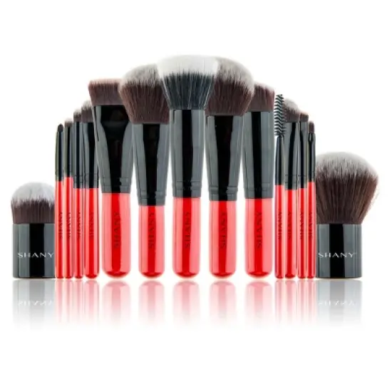 SHANY Vanity Vox Brush set with Storage Box and Stand  - 15 pieces image {2}