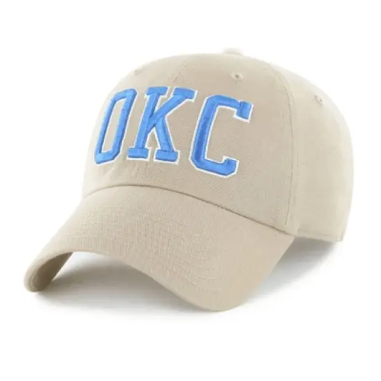 NBA Oklahoma City Thunder Khaki Clique Baseball Hat image {3}
