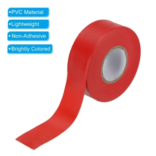 Unique Bargains PVC Non-Adhesive Durable Flagging Tapes for Trail Outdoor Red/Blue/Green 3 Pcs 1-1/5"x147' image {3}