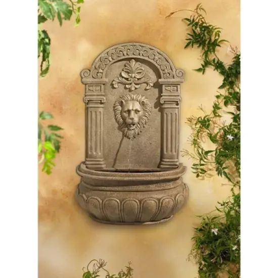 John Timberland Lion Face Rustic Outdoor Wall Water Fountain 31" Regal for Yard Garden Patio Home Deck Porch House Exterior Balcony Roof Relaxation image {8}