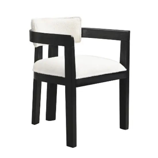 Christopher Knight Home Clarissa Rustic Upholstered Rubberwood Dining Chairs (Set of 2) image {4}