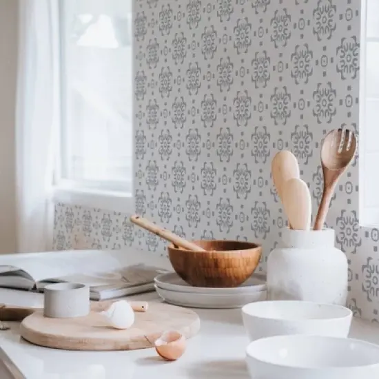 Tempaper Decorative Tile Peel and Stick Wallpaper image {2}