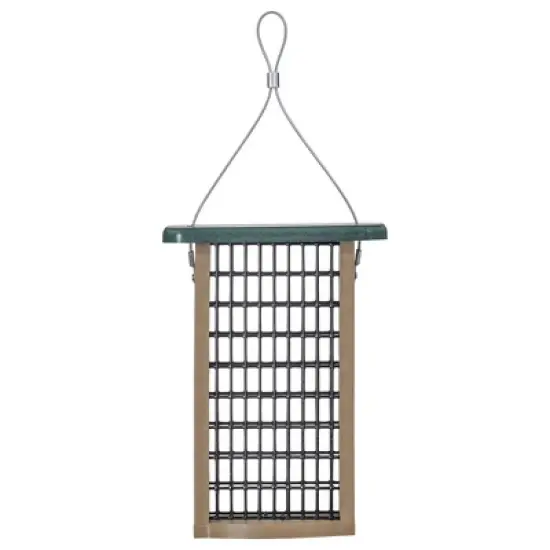 Birds Choice Bird 2-Cake Suet Feeder with Base: Weather-Resistant, Recycled Material, Easy Fill image {1}