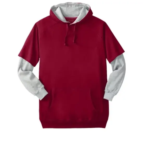 Boulder Creek by KingSize Men's Big & Tall Thermal Waffle Lined Hangdown Hoodie by image {7}