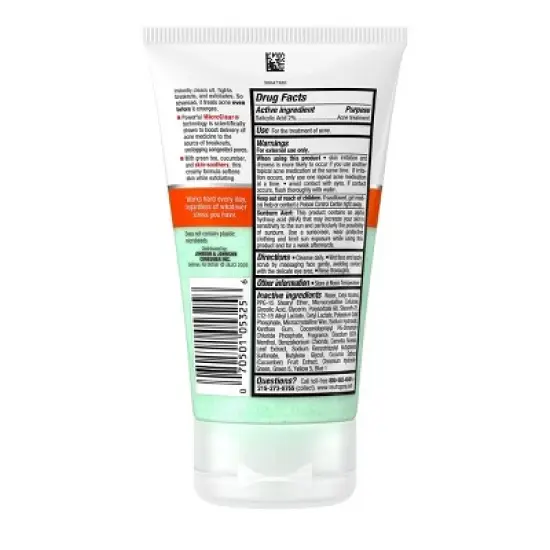 Neutrogena Oil-Free Acne Stress Control Power-Clear Facial Scrub for Acne-Prone Skin Care - 4.2 fl oz image {5}