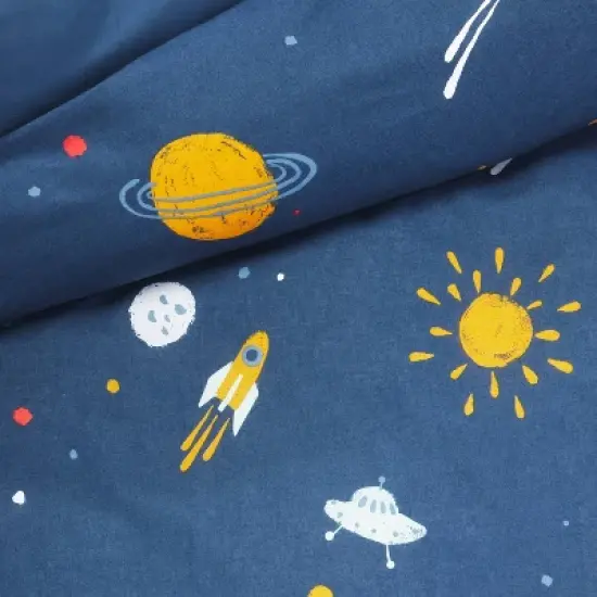 Space Kids' Duvet Cover Navy - Pillowfort&trade; image {1}