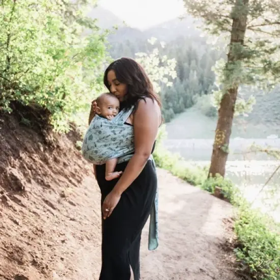 Moby Wrap Feather Knit Baby Carrier image {11}