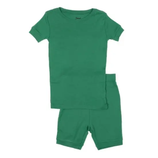 Leveret Kids Two Piece Cotton Solid Short Pajamas image {12}