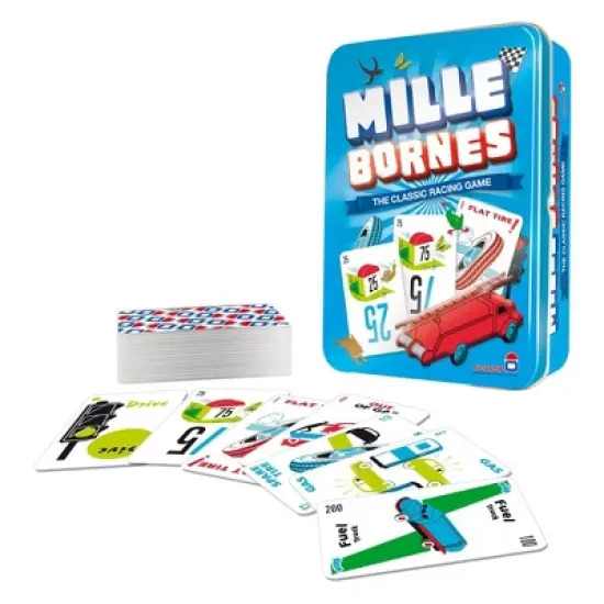 Mille Bornes The Classic Racing Game: Asmodee Strategy Board Games for 2-6 Players, Includes Instructions, 20 Min Play image {4}