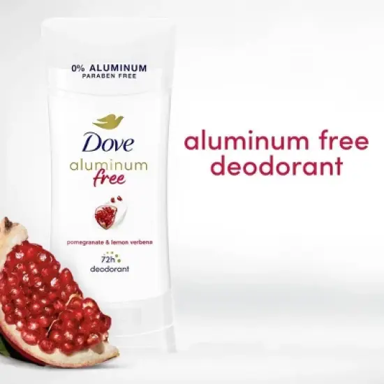 Dove Beauty Pomegranate & Lemon Verbena Solid Deodorant Stick - Aluminum-Free 2.6oz image {2}