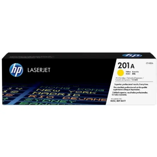 HP 201A Yellow Original LaserJet Toner Cartridge, ~1,330 pages, CF402A image {7}
