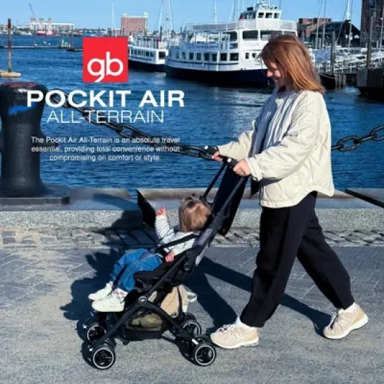 Goodbaby Pockit Air All-Terrain Compact Lightweight Stroller - Velvet Black image {2}