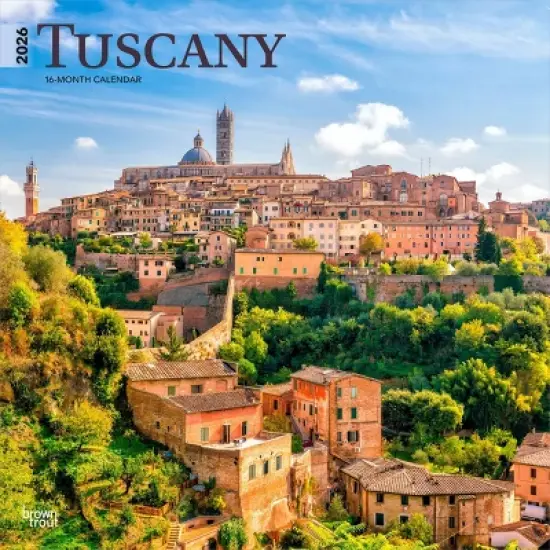 BrownTrout 2026 Tuscany 12"x24" Hanging Square Wall Calendar Plastic-Free image {9}