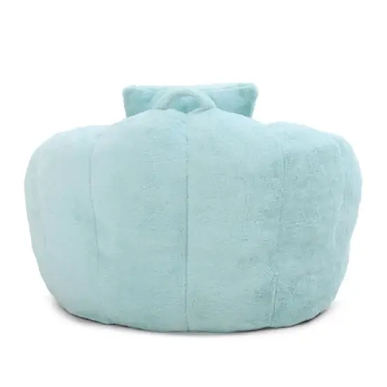 Giant Bean Bag Chair withFootstool, Oversized Bean Bag for Adults and Kids, Polyester Shell-Shaped Large Chair with Filler, Stuffed Big Accent Sofa image {4}