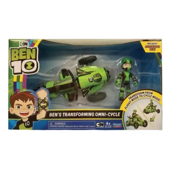 Playmates Ben 10 Transforming Omi-Cycle Rustbuggy Action Figure Vehicle image {3}