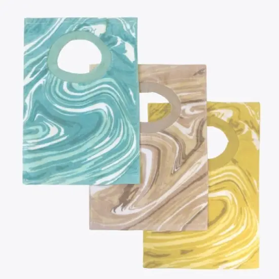 Neat Solutions Printed Pullover Toddler Bib Set - Neutral Marble - 3pk image {8}