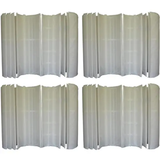 Hurricane 4 Pack HF-DE60-SET 60 Square Feet DE Grid Filter Replacement for PFS3060, FG-2005, FC-9550, Hayward DEX6000 DA/DS, White image {6}