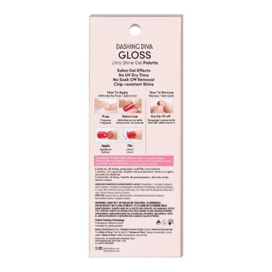 Dashing Diva Gloss Palette Gel Nail Polish Strips - 32ct image {3}