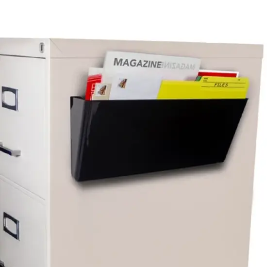 Storex Magnetic Wall File, Legal, Black image {2}