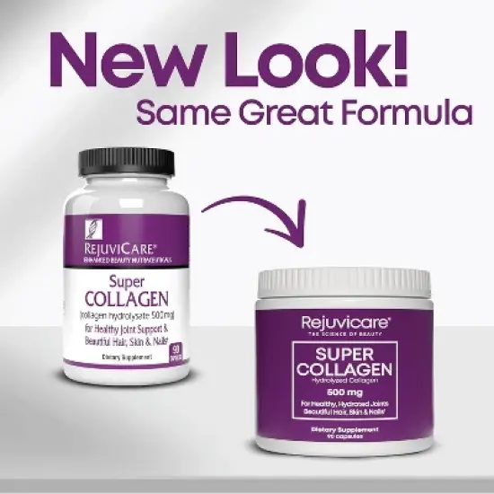 REJUVICARE SUPER COLLAGEN CAPS 500MG, 90 CT image {5}