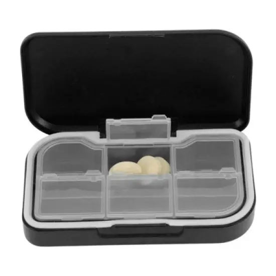 Unique Bargains 6 Grid Waterproof Pill Case 1 Pc image {1}