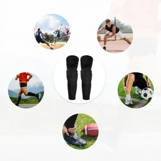 Unique Bargains Diamond Shape Knee Brace Protection Sponge Knee Pads Breathable Knee Support 1 Pair image {1}