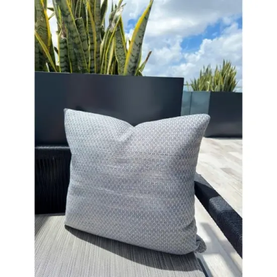 Coastal Breeze Indigo Blue 16x16 Indoor Outdoor Pillow image {2}