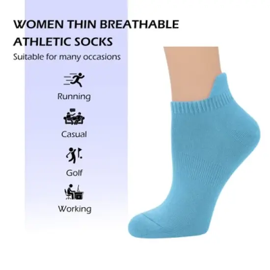 SERISIMPLE Women Viscose Bamboo No Show Sock Low Cut Socks Arch Support Breathable Athletic Sock 5 Pairs image {2}