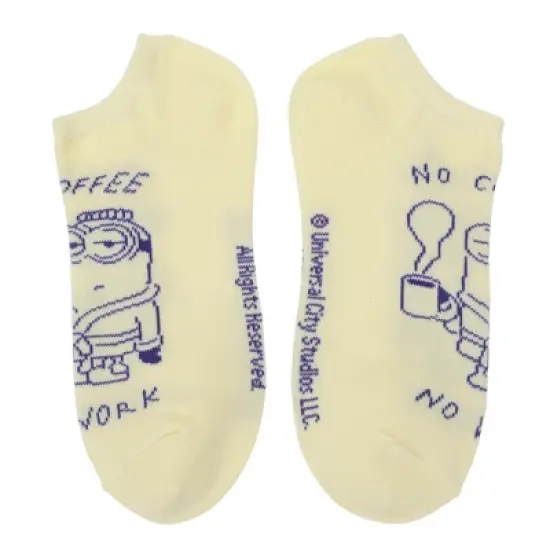 Despicable Me Minions Coffee Break Women's 5-Pair Ankle Socks image {2}
